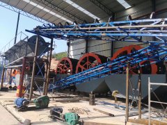 江西（xī）1000t/h砂包土洗沙設備生產現場